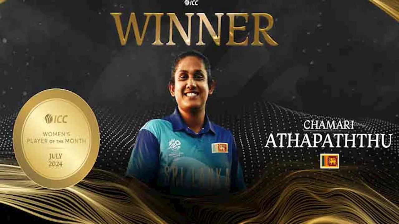 ICC Women's Player of the Month for July 2024 revealed