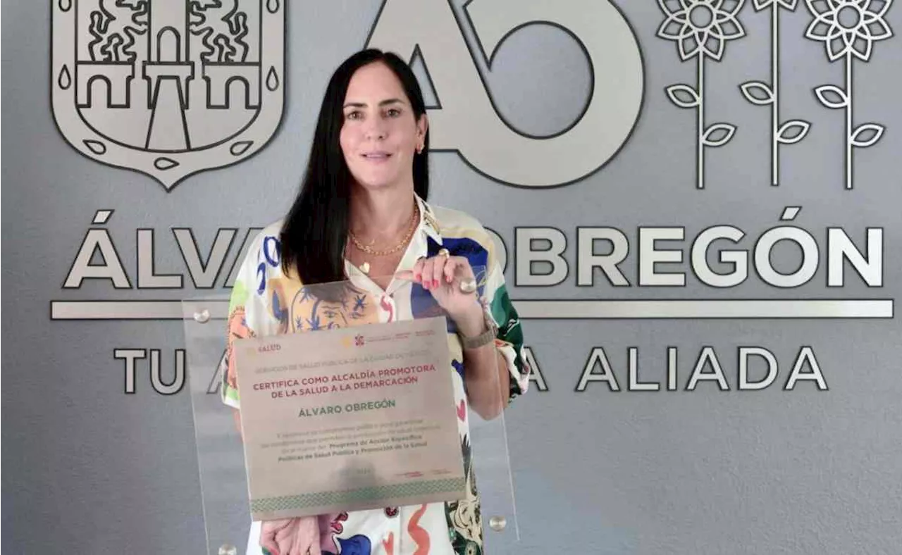 Lía Limón presume que Álvaro Obregón fue certificada como alcaldía promotora de la salud