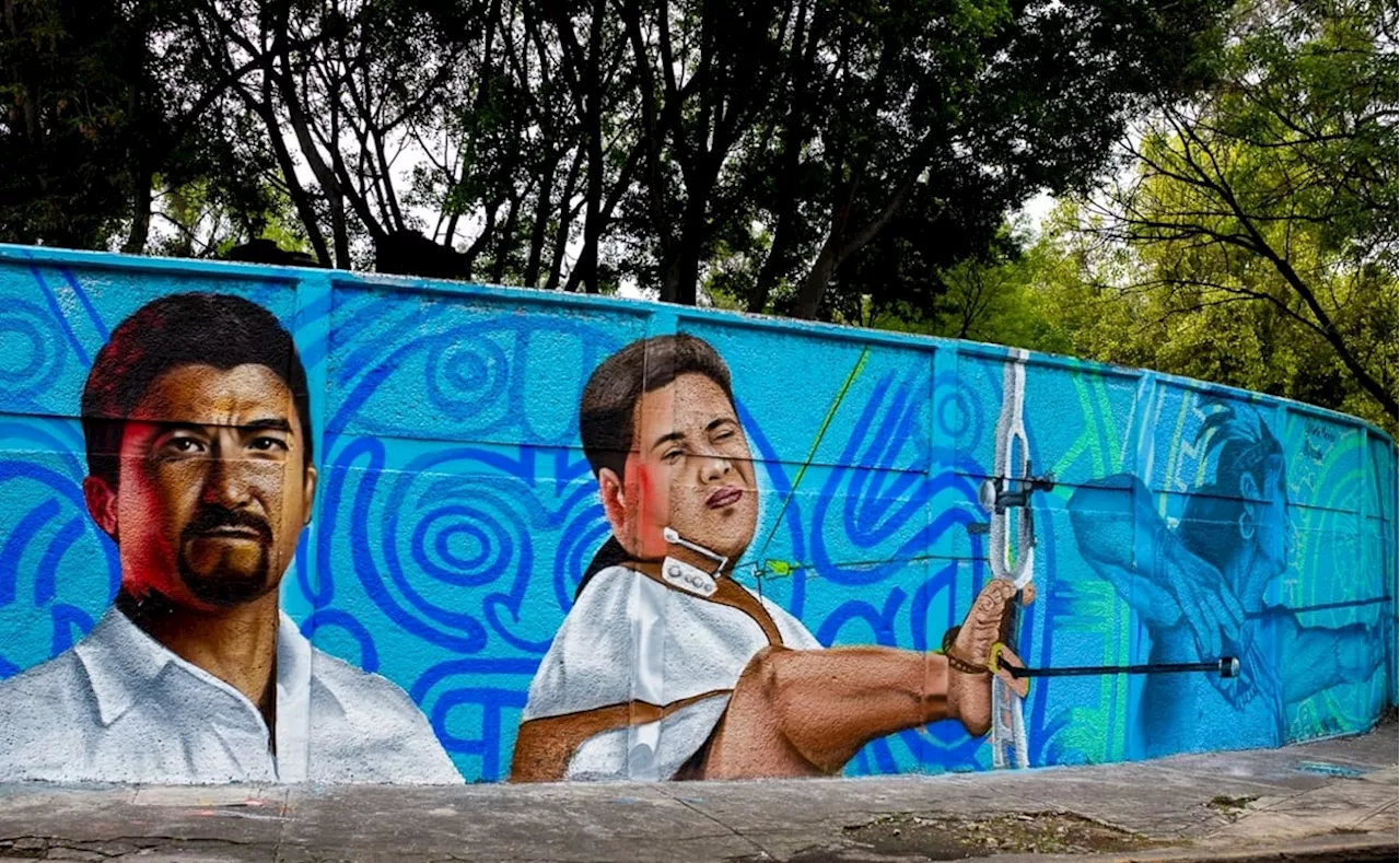 Pintan 16 murales en Tlalpan para honrar a atletas mexicanos que competirán en Juegos Paralímpicos de París: Sobse