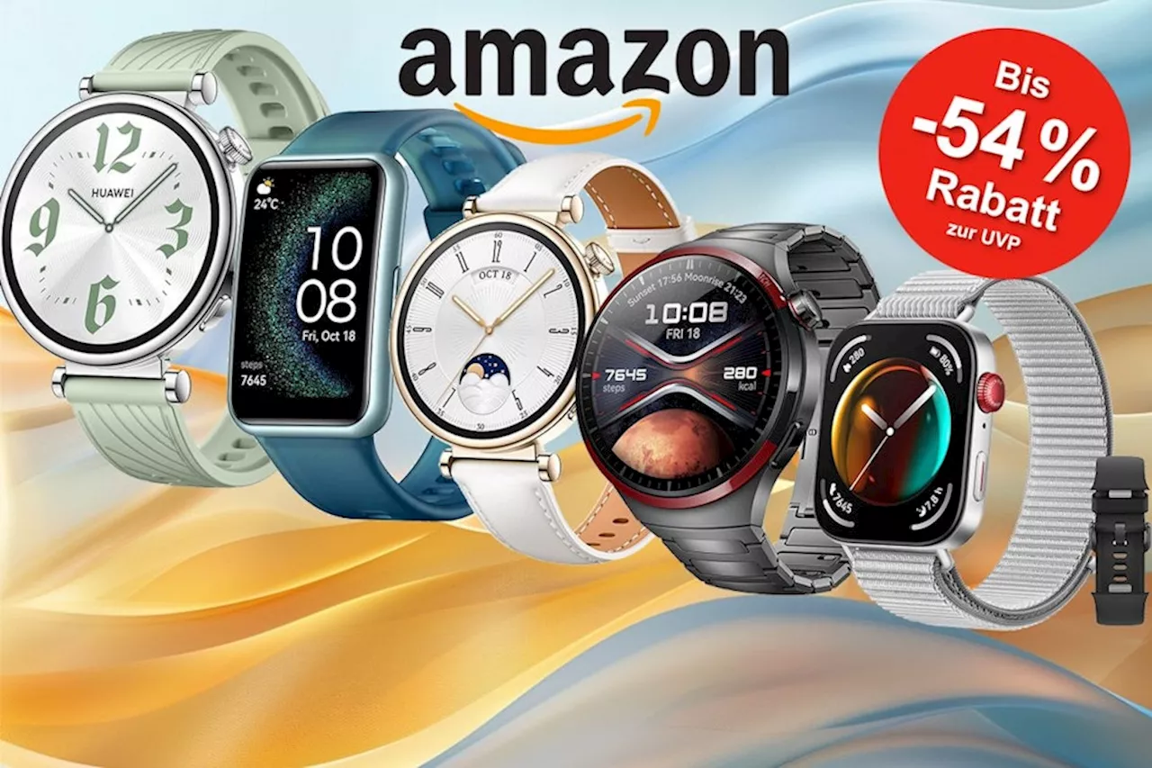 Mega HUAWEI Smartwatch Sale bei Amazon: Spare jetzt bis zu 54% auf Top-Modelle, wie HUAWEI Watch GT 4, Watch