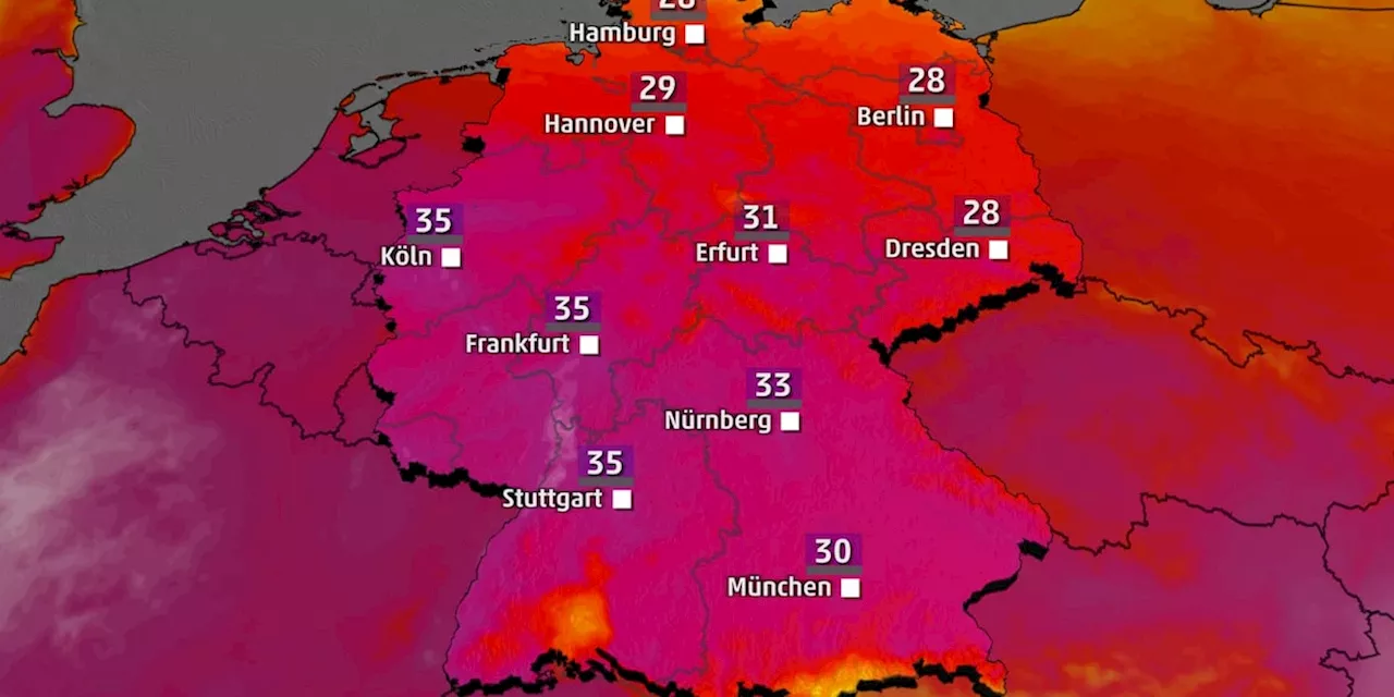 Hitzewelle erreicht heute ihren Höhepunkt: 37 Grad und neue Unwetter