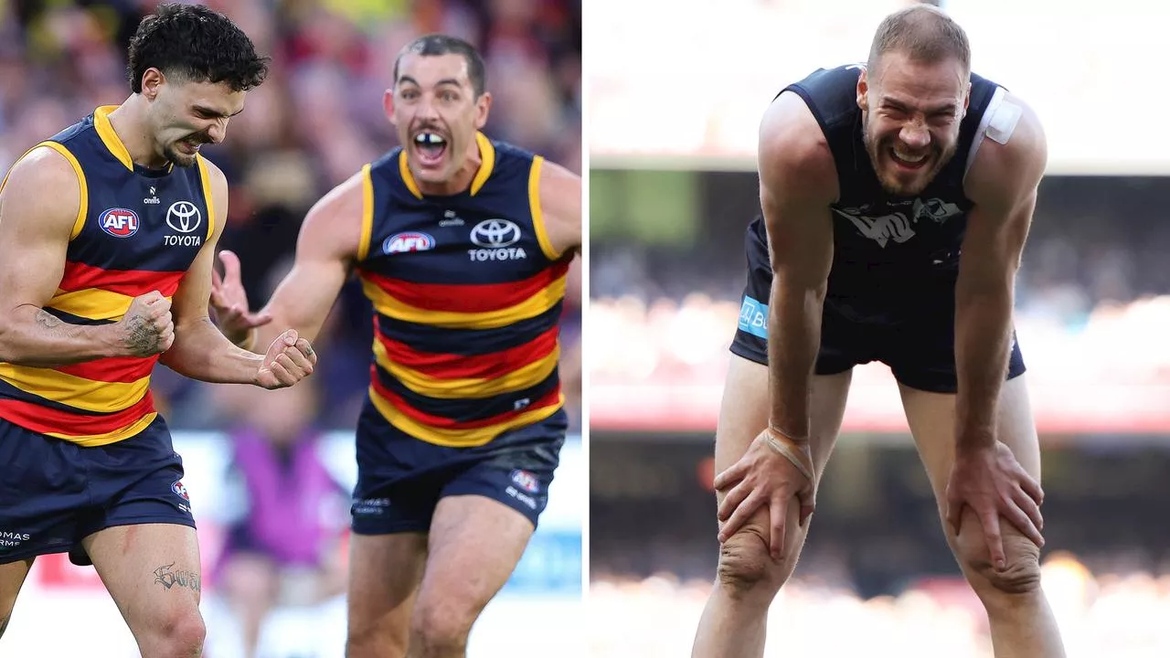 Epic wins, two glaring fails in bonkers round of shaken up AFL flag race: Report Card