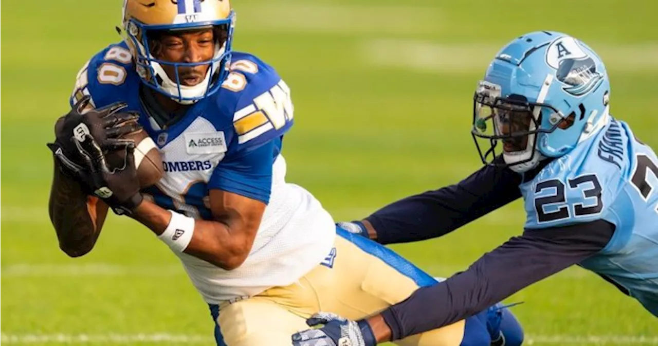 Receiver Wilson enjoying solid rookie season with Winnipeg Blue Bombers