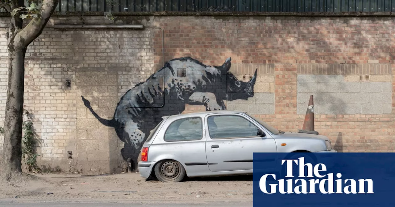 Banksy reveals rhino as eighth artwork in animal-themed London series