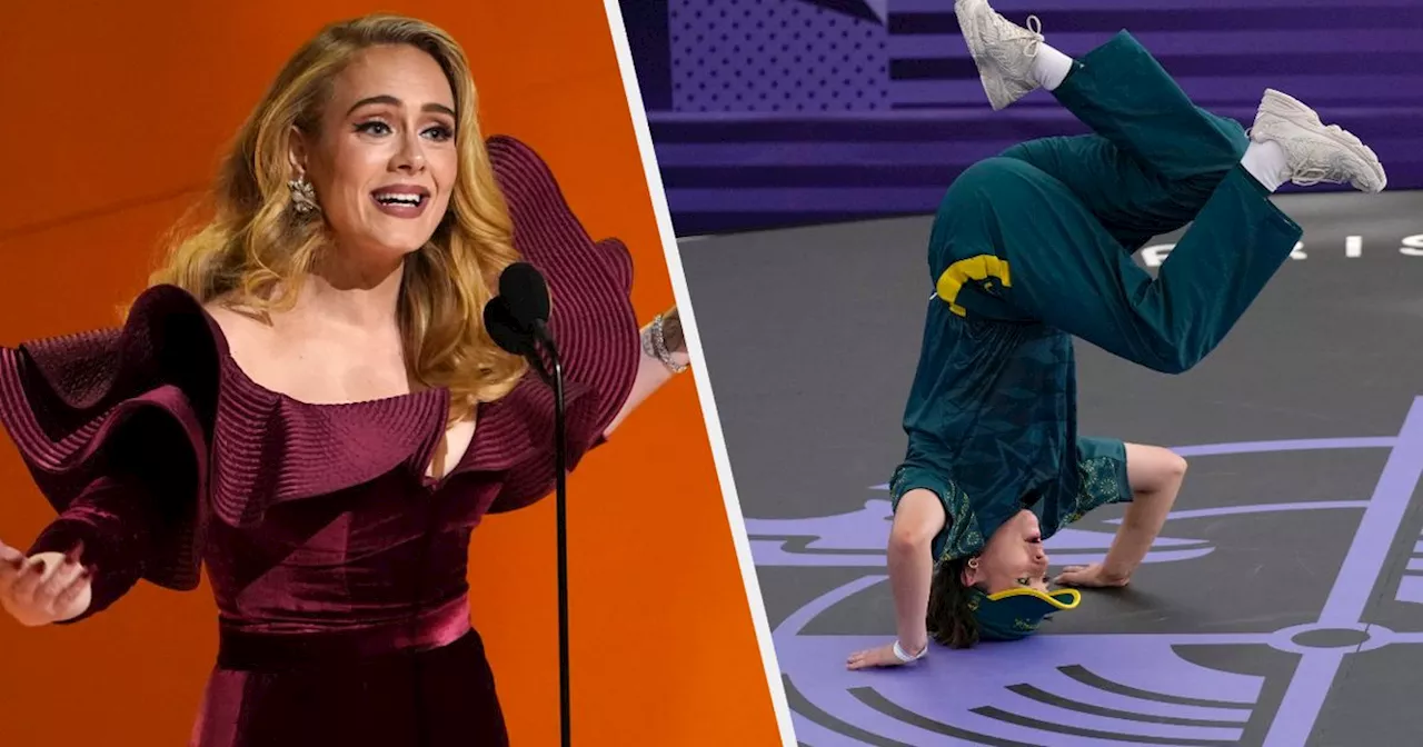 Adele Reacts To Viral Olympic Breakdancer Raygun In The Most Adele Way Possible