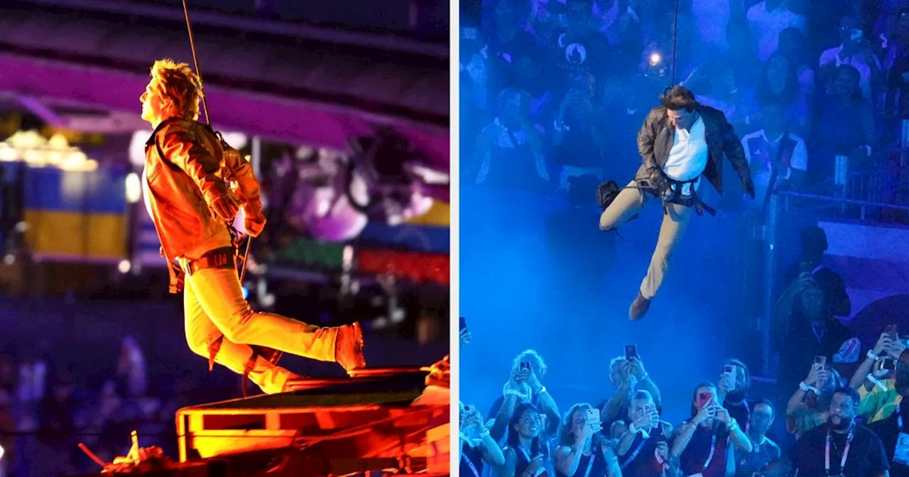 We Can't Stop Watching This Video Of Tom Cruise's Unbelievable Olympics Closing Ceremony Stunt