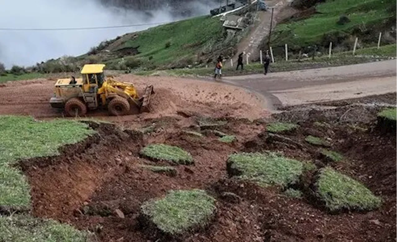 رانش زمین در روستای «وازتنگه» چمستان