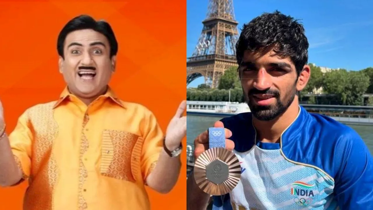 खाली समय में TMKOC देखते हैं Olympics में कांस्य जीतने वाले अमन सहरावत, 'जेठालाल' का रिएक्शन वायरल