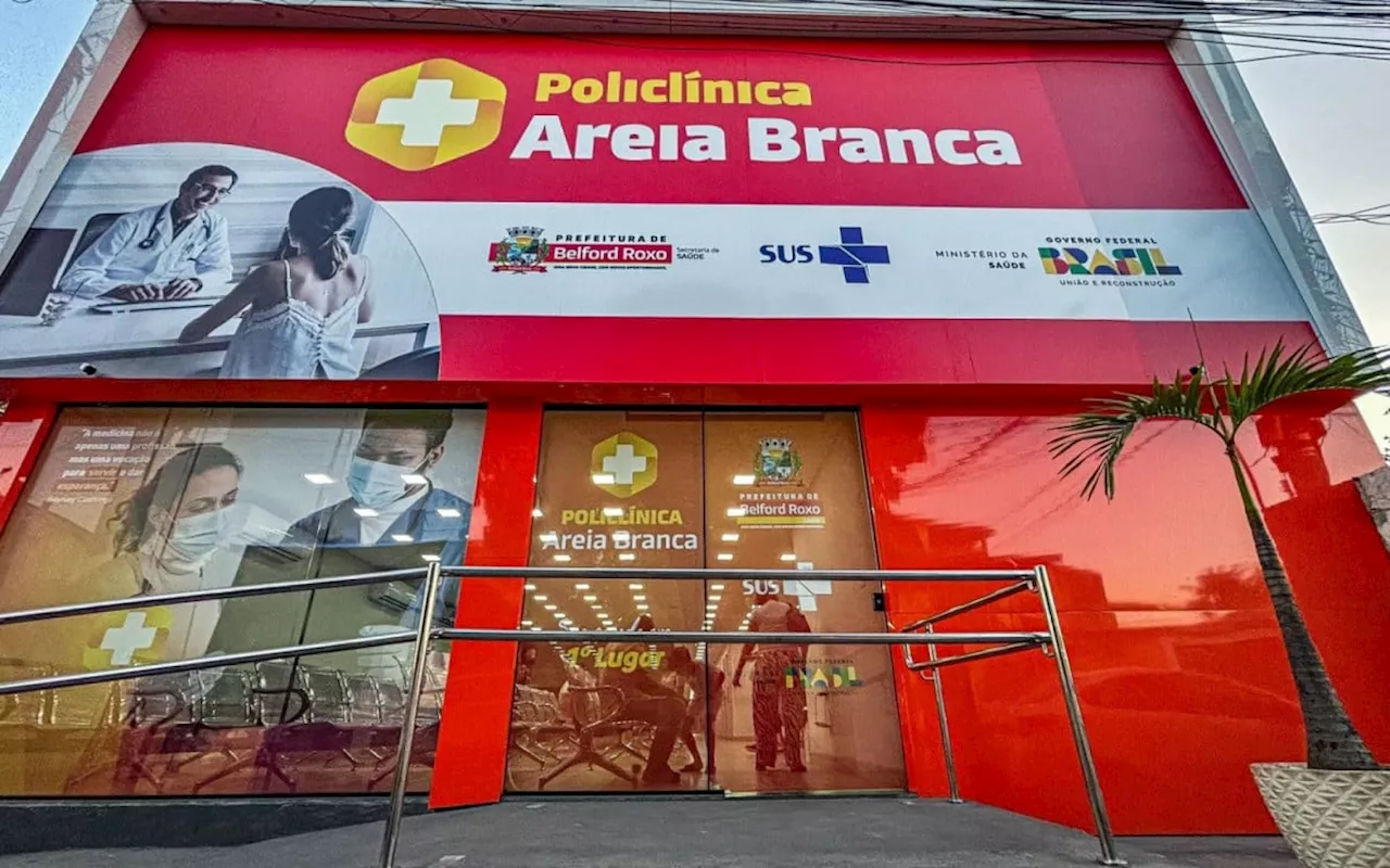 Prefeitura de Belford Roxo inaugura Policlínica em Areia Branca com Centro de Imagem e Fisioterapia