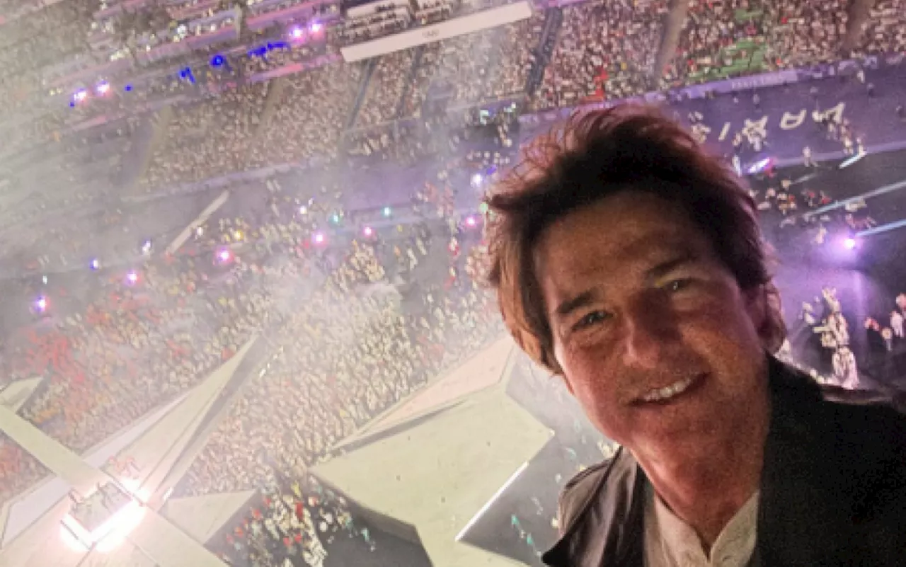 Vídeo: Tom Cruise faz rapel em encerramento dos Jogos de Paris