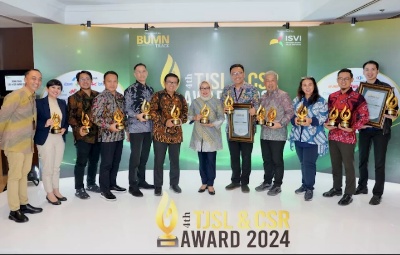 Pupuk Kaltim Raih 4 Penghargaan TJSL & CSR Award 2024