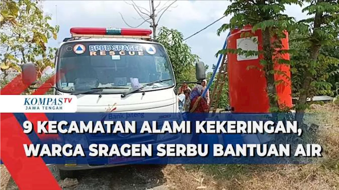 9 Kecamatan Alami Kekeringan, Warga Sragen Serbu Bantuan Air