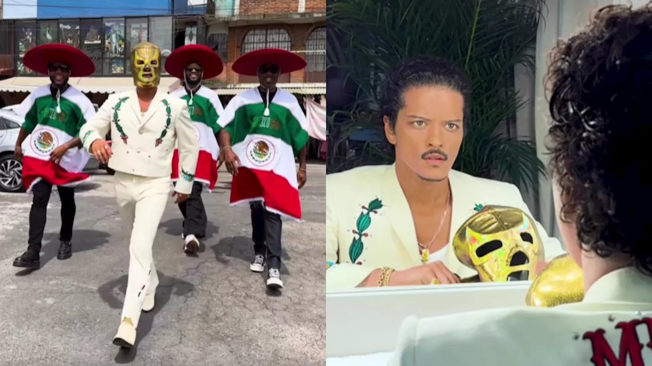 Bruno Mars se despide de México con divertido VIDEO vestido de luchador