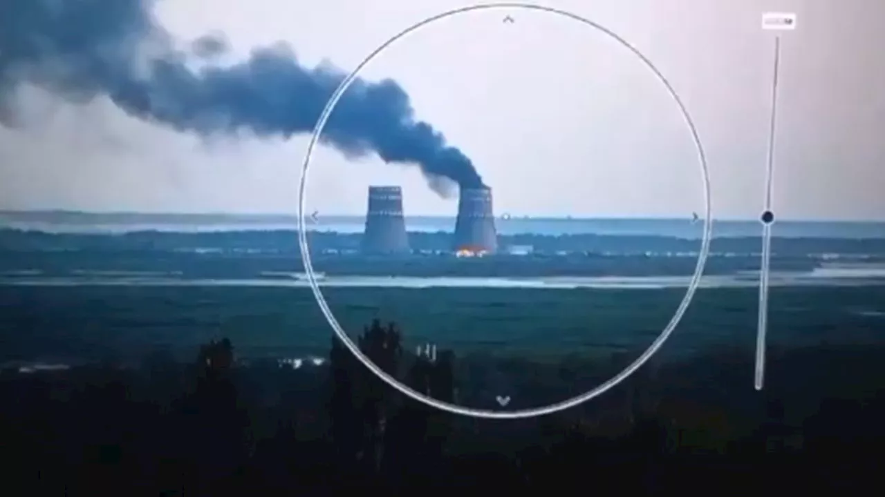 Rusia y Ucrania se acusan mutuamente de incendio en central nuclear