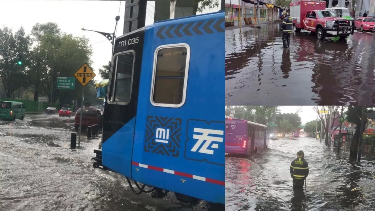 Tlalpan y Coyoacán bajo el agua, intensa lluvia “desquicia CDMX”