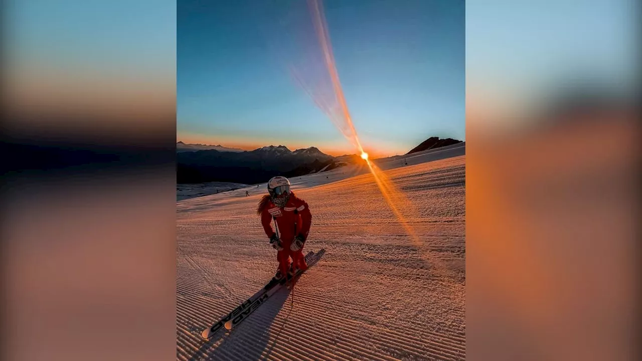 Urner Skifahrerin Aline Danioth gibt Einblicke in das Training auf dem Gletscher in Saas Fee