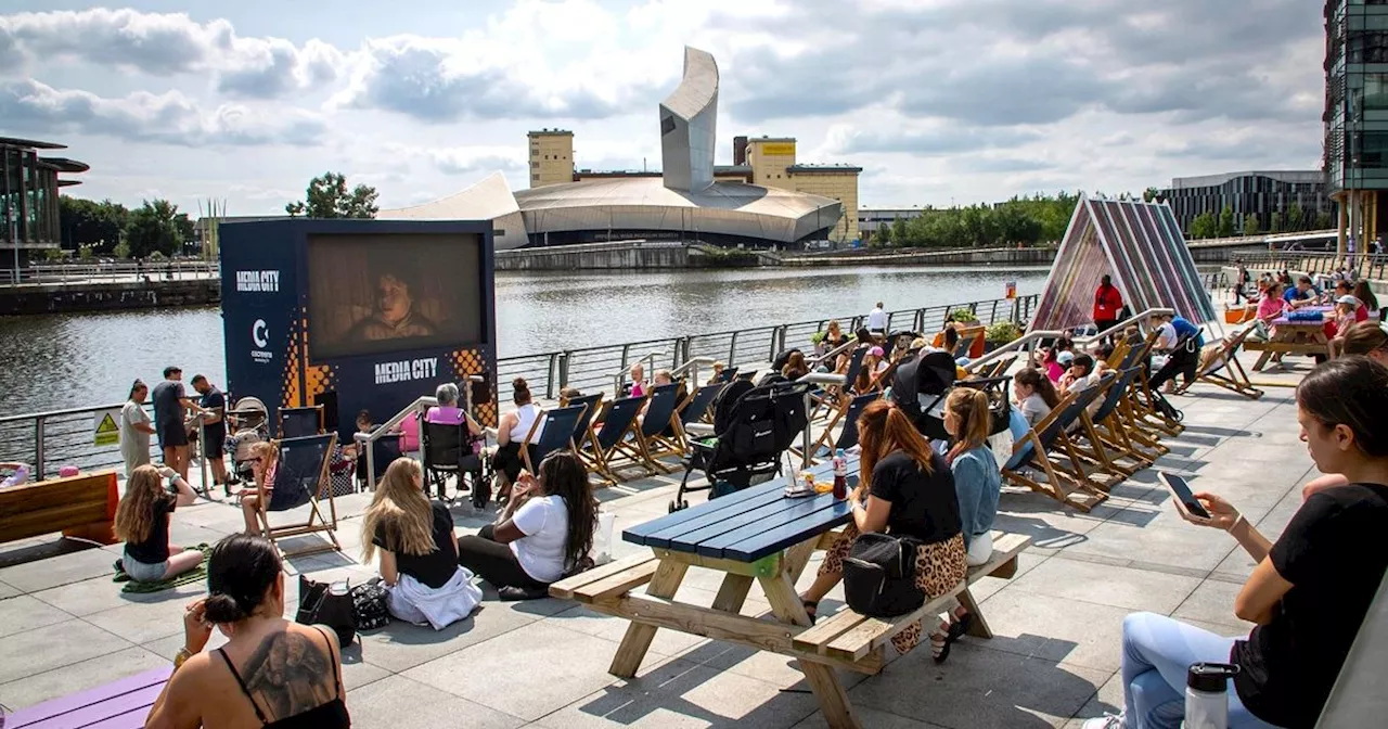 MediaCity's free waterside cinema showing Barbie, Mean Girls, Top Gun and more