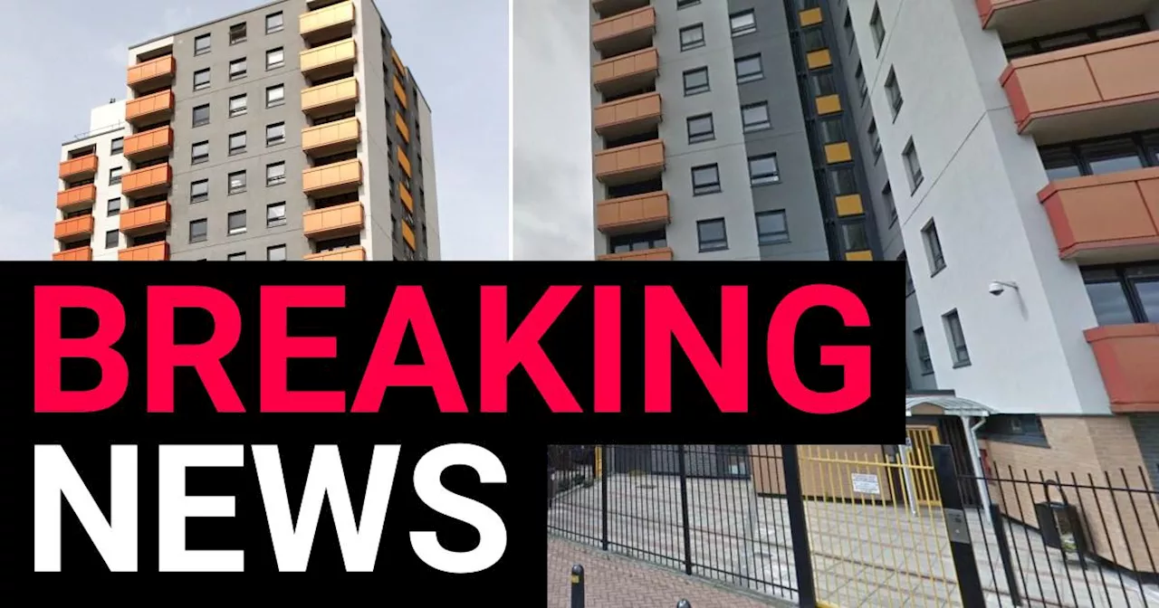 Two arrested man falls to his death from Salford tower block