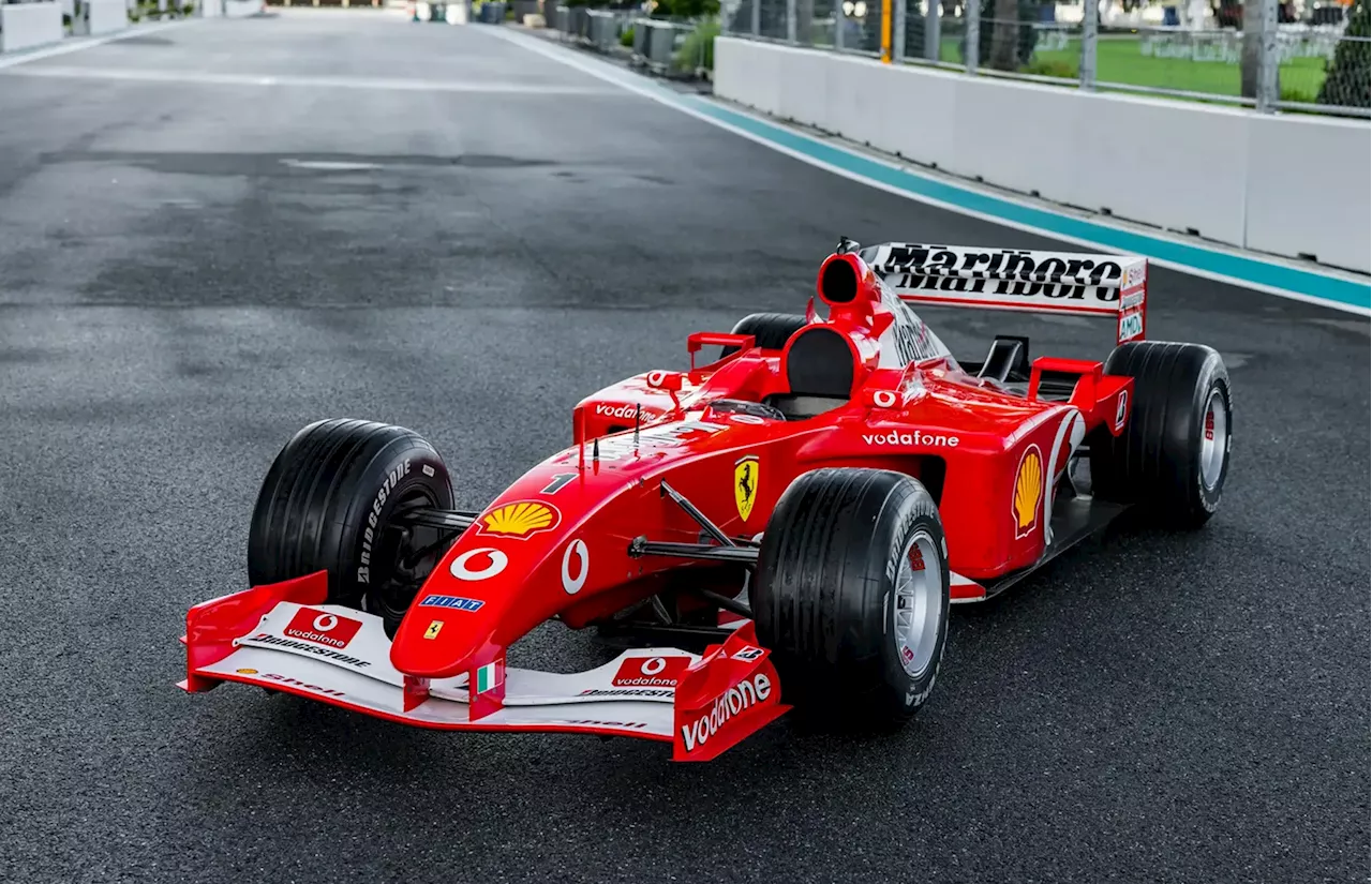 2002 Ferrari F1 car driven to victory by Michael Schumacher can be yours