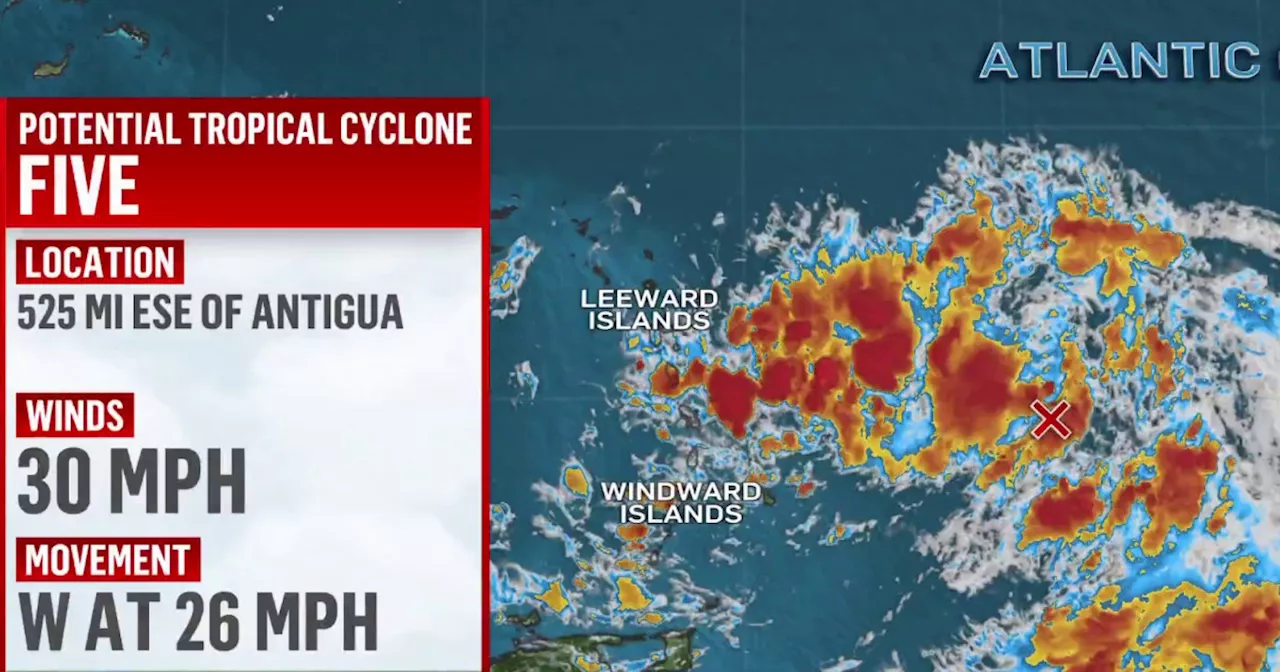 A potential tropical cyclone threatens the Caribbean