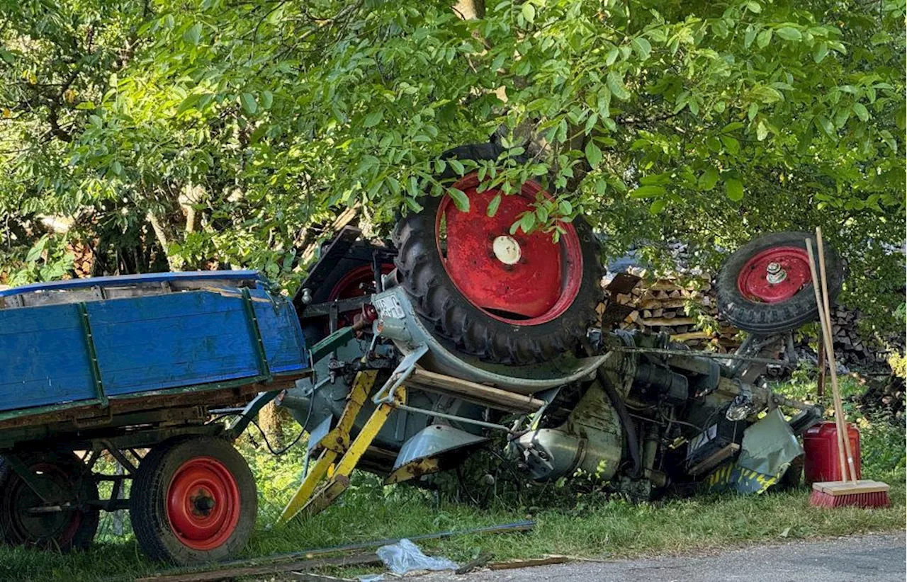 Schwerer Traktorunfall: Zustand von Beifahrer weiter kritisch – Polizei ermittelt gegen Fahrer