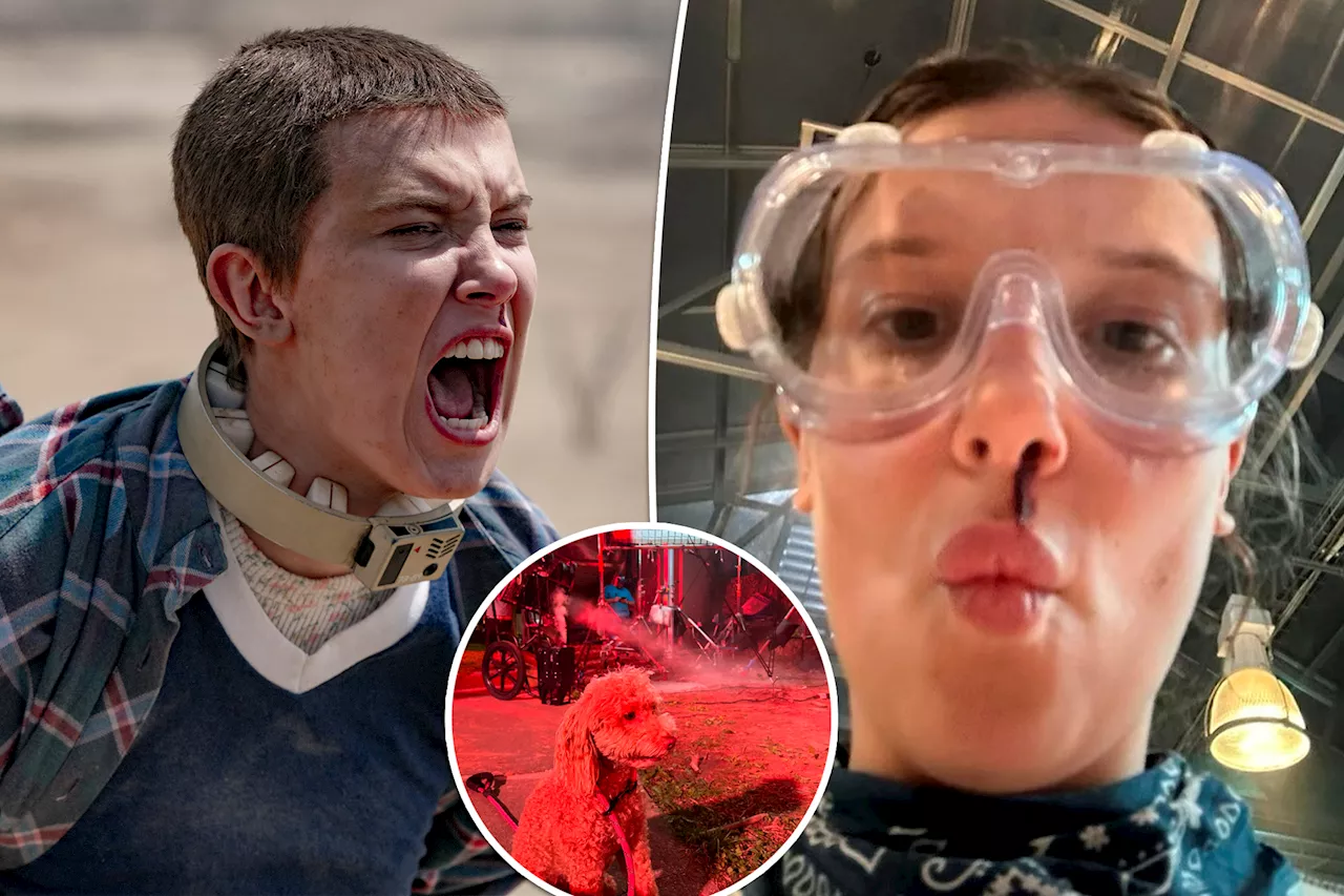 Millie Bobby Brown shares behind-the-scene snaps of 'Stranger Things' final season