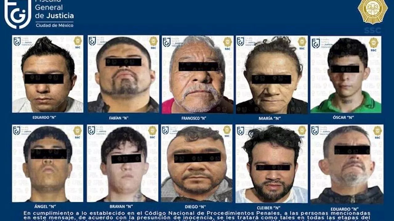 Vinculan a proceso a siete presuntos integrantes del CJNG detenidos en Xochimilco y Tlalpan