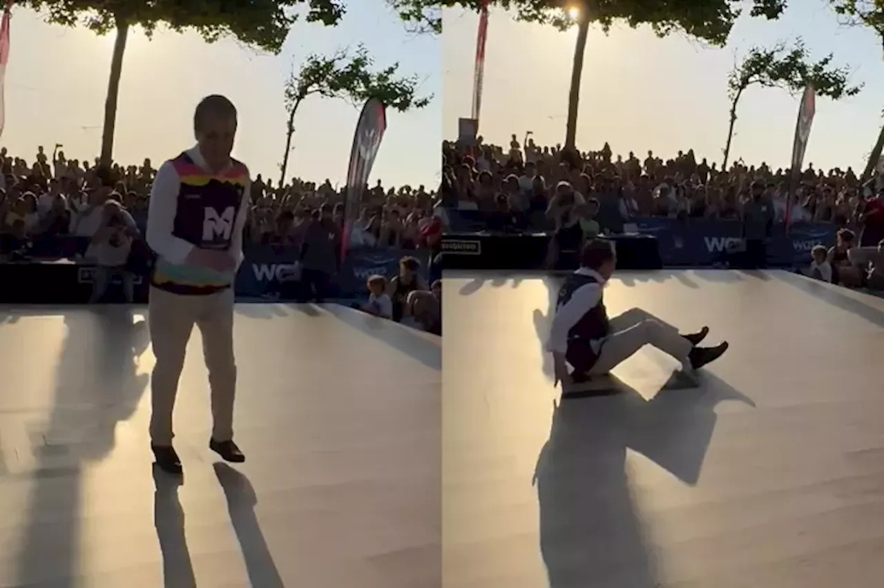 Abel Caballero y su intento de 'break dance' incendian las redes