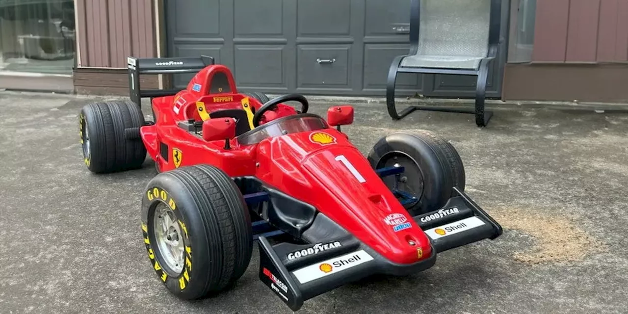 This Schumacher-Era Ferrari F1 Electric Go-Kart Is for Sale on Bring a Trailer