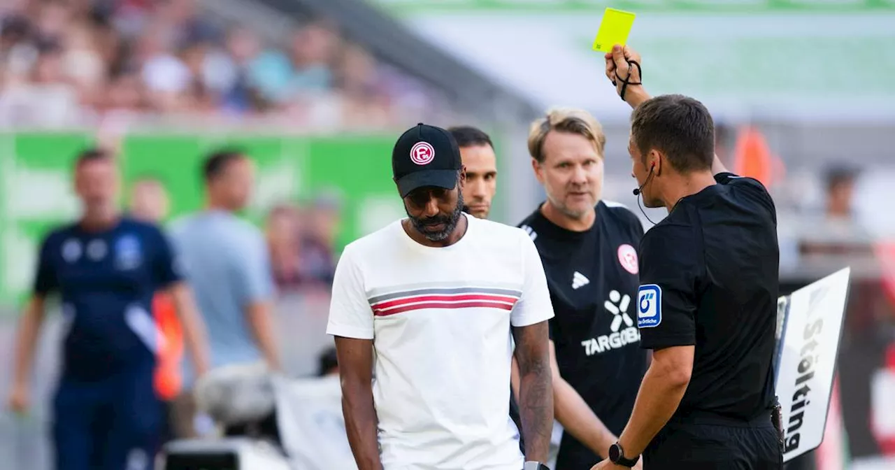 Fortuna Düsseldorf: So erklärt Fortunas Trainer Thioune seine Gelbe Karte