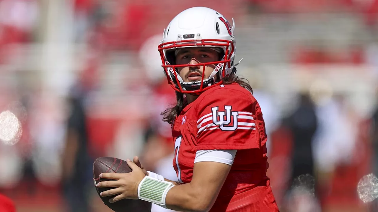 Utah's Cam Rising unsure about playing with a knee brace in 2024