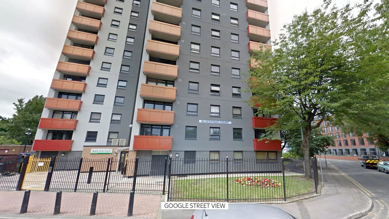 Man and woman arrested on suspicion of murder over balcony fall death in Salford