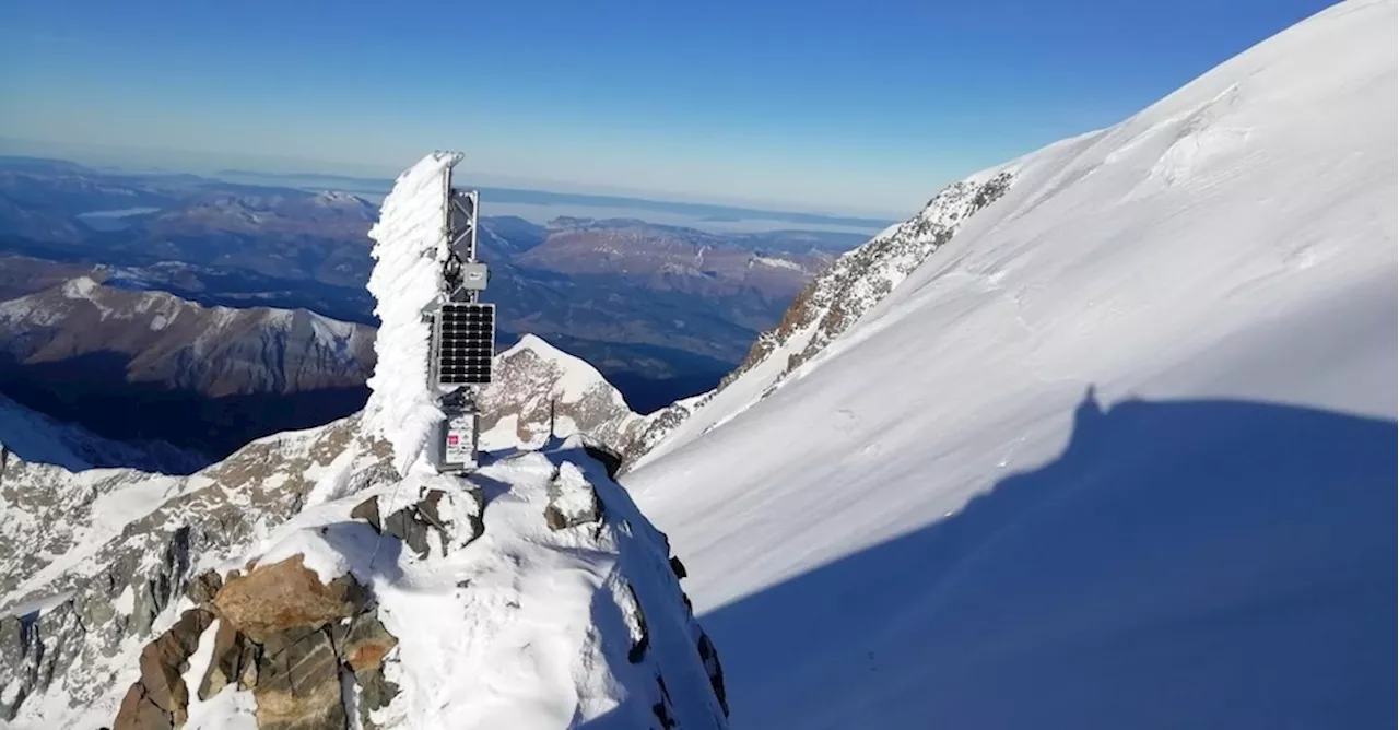 Caldo anche in vetta: sul Monte Bianco temperatura sopra lo zero per 33 ore