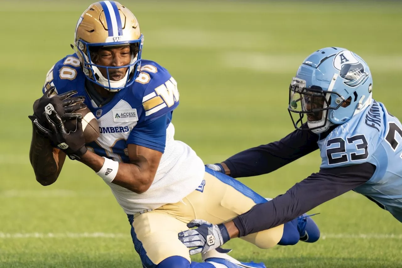 Receiver Wilson enjoying solid rookie season with Winnipeg Blue Bombers