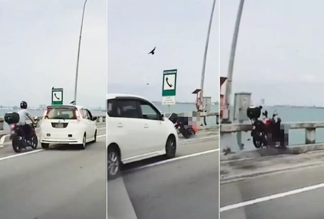 Motorcyclist killed after ramming into rear of MPV on Penang Bridge