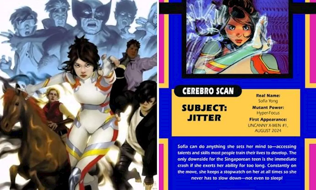 New S'porean superhero Jitter officially unveiled in Marvel's X-Men comic books on National Day