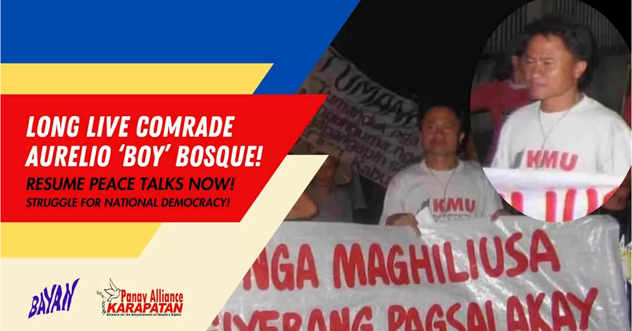 Cause-oriented groups condemn the killing of labor leader in Iloilo