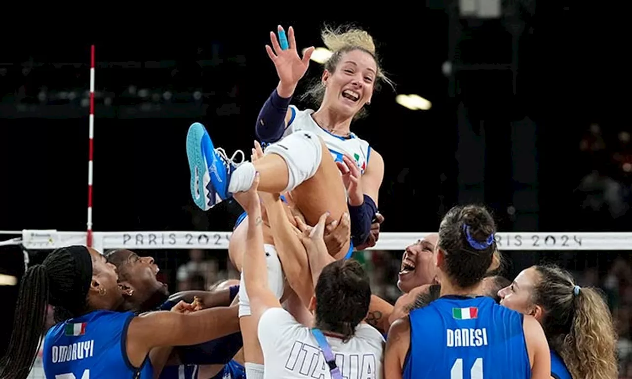 Italy beats defending champion US for gold in women's volleyball at Paris Olympics