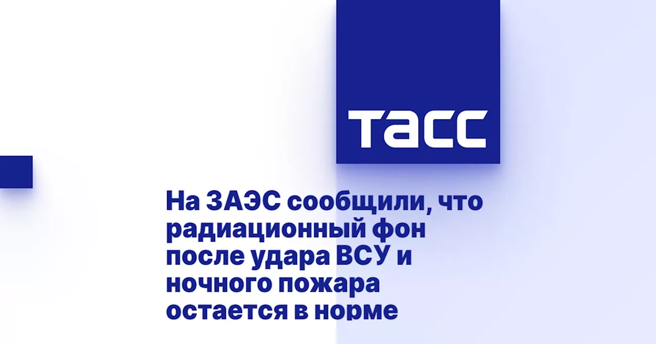 На ЗАЭС сообщили, что радиационный фон после удара ВСУ и ночного пожара остается в норме