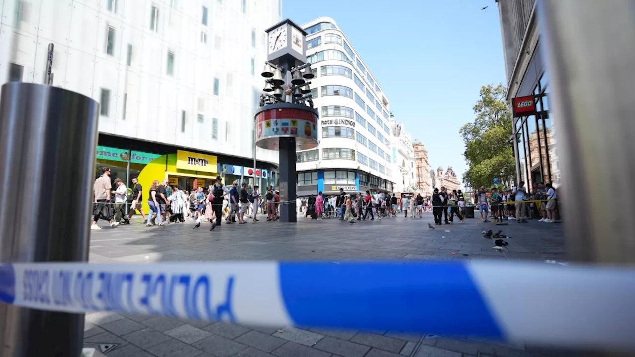 Girl, 11, and woman stabbed in Leicester Square in London