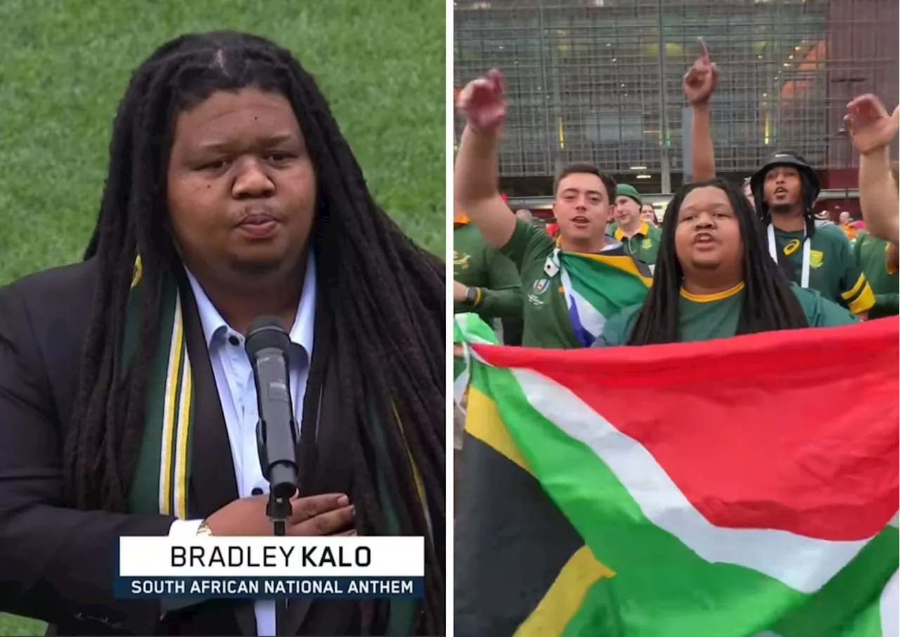 Proudly South African! Springboks anthem singer unites expats