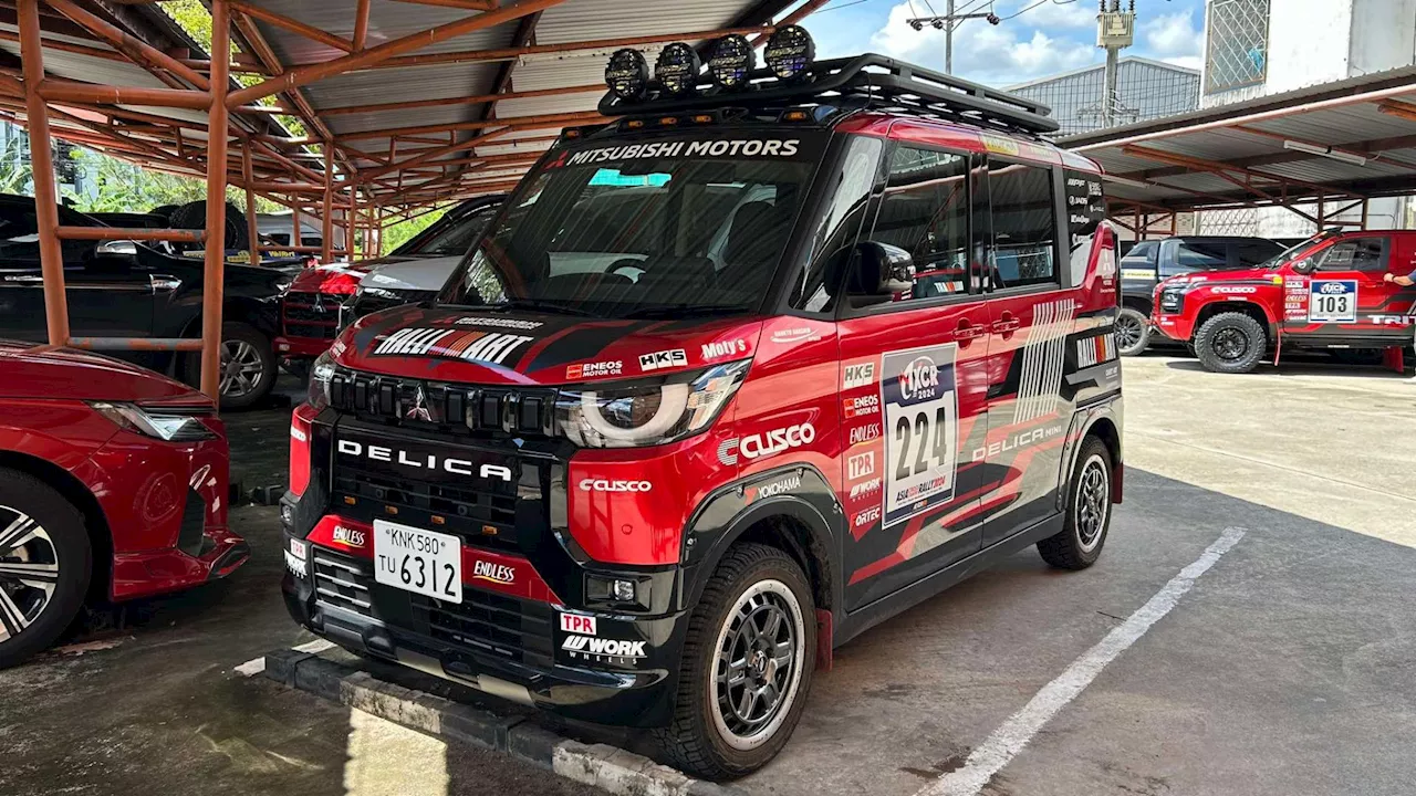 This Mitsubishi Delica Mini is the cutest support car…ever