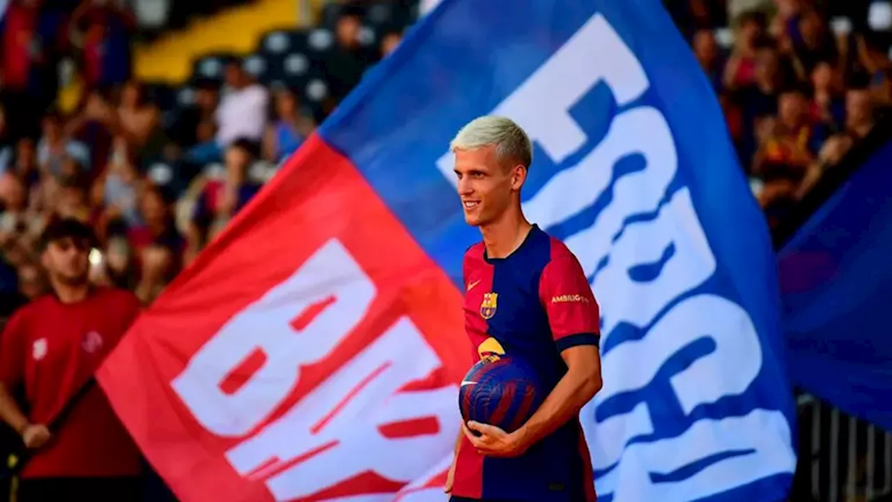 Barcelona presenta a Dani Olmo como su refuerzo estelar ante su afición