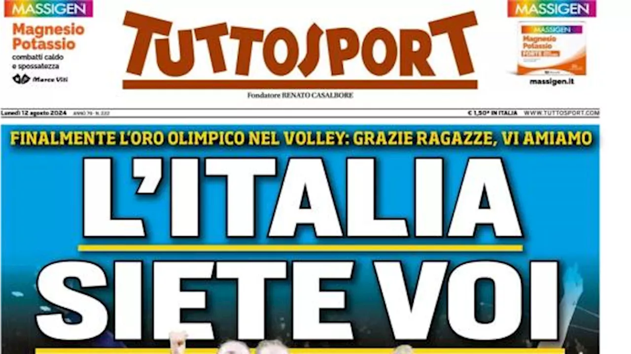 Tuttosport così sul ko in amichevole contro l'Atletico Madrid: 'Juve, troppi buchi'