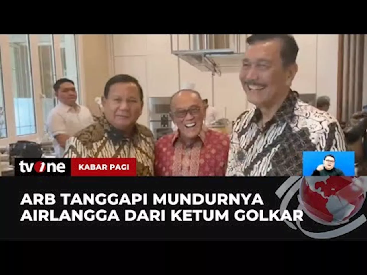 ARB Hormati Keputusan Airlangga Hartarto Mundur sebagai Ketum Golkar