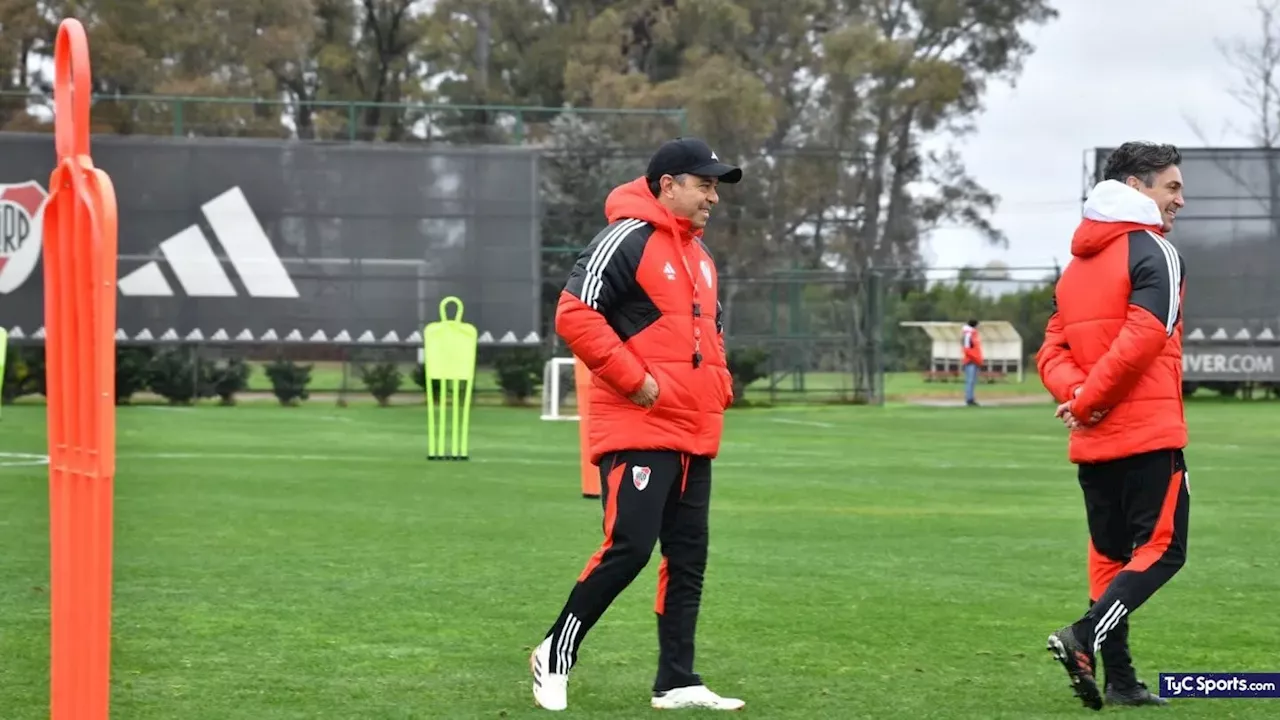 Gallardo planifica el once de River ante Talleres, con dos dudas y una sorpresa