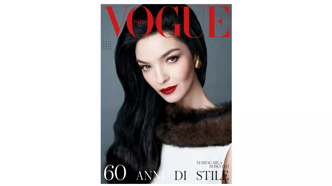 Mariacarla Boscono l'intervista per Vogue 60 e il servizio di Steven Meisel