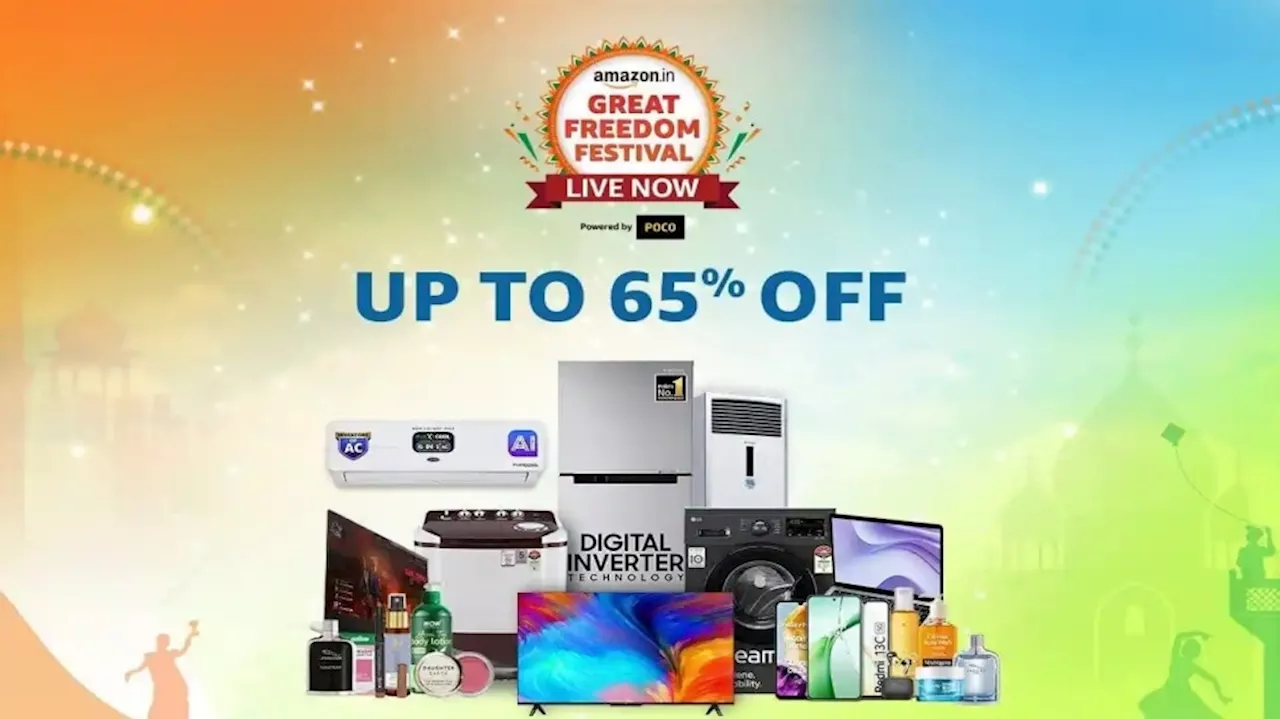 Amazon Freeedom Festival : ಇಂದು ಎಲೆಕ್ಟ್ರಾನಿಕ್ಸ್ ಮೇಲೆ 75% ವರೆಗೆ ರಿಯಾಯಿತಿ!!