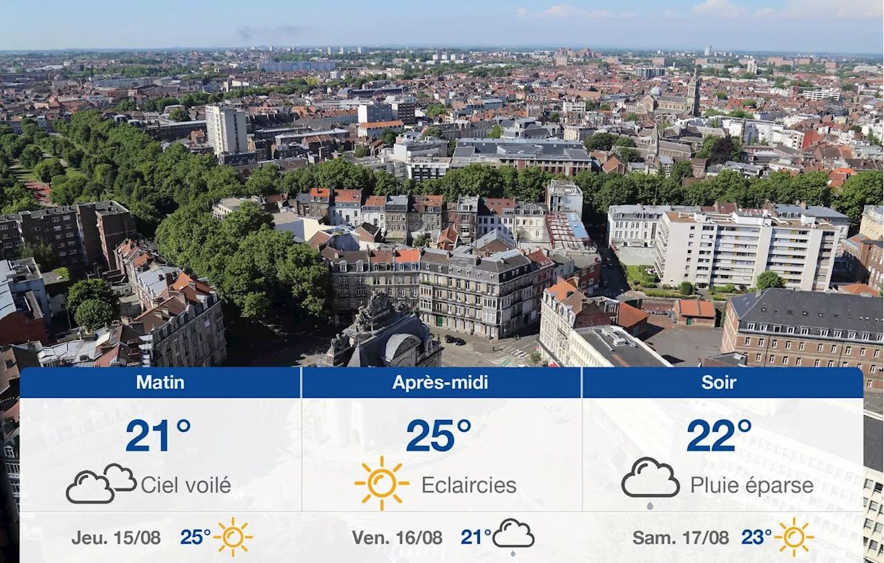 Météo Lille: prévisions du mercredi 14 août 2024