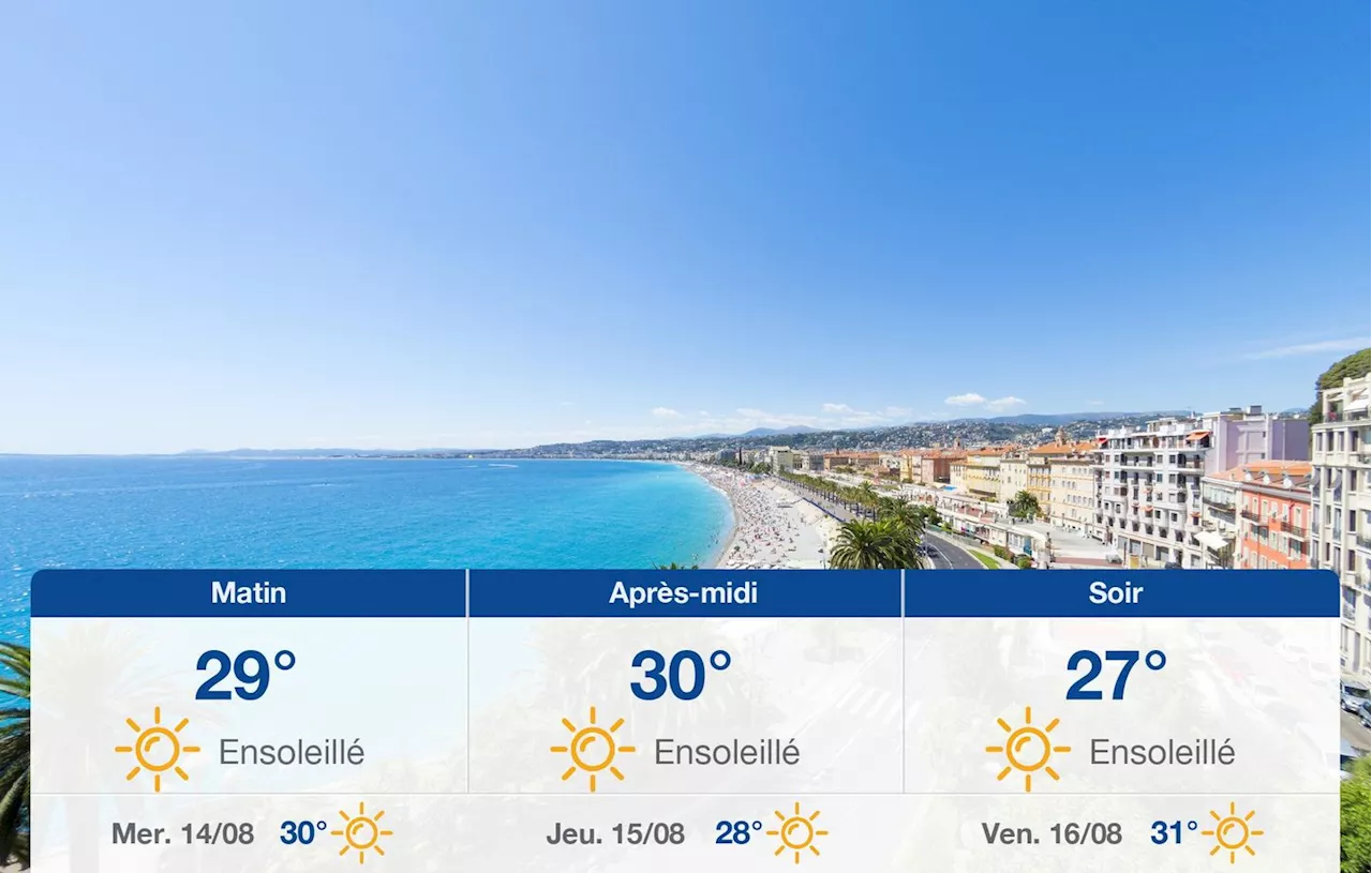 Météo Nice: prévisions du mardi 13 août 2024